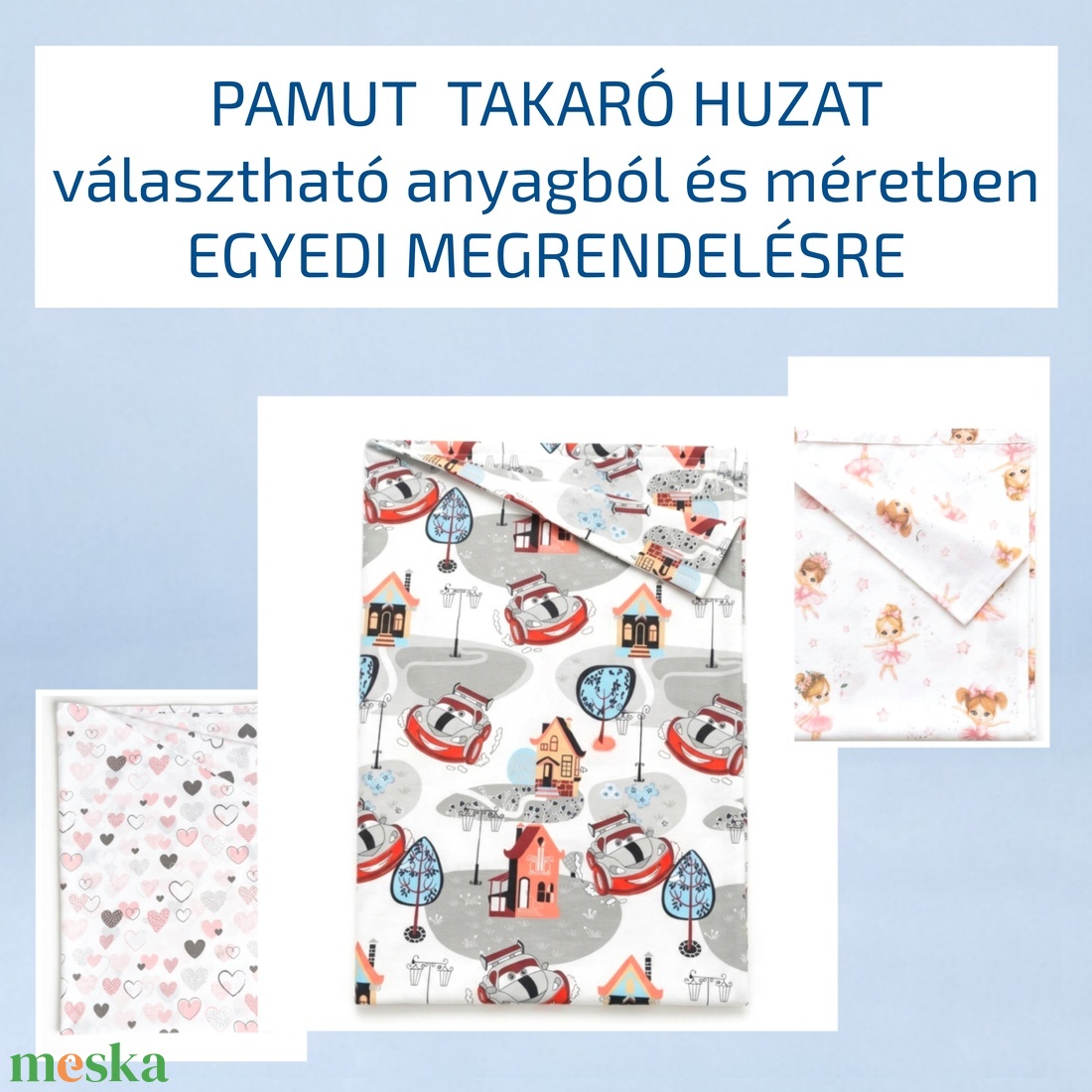 Pamut takaró huzat � gyermek takaró huzat - egyedi megrendelésre - választható anyagból és méretben - játék & sport - ovis felszerelés - ovis ágynemű - Meska.hu