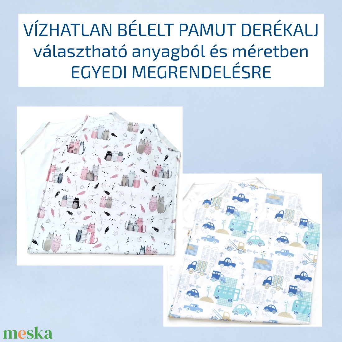 Vízhatlan bélelt pamut derékalj � gumis ovis lepedő - egyedi megrendelésre - választható anyagból és méretben - játék & sport - ovis felszerelés - ovis lepedő - Meska.hu