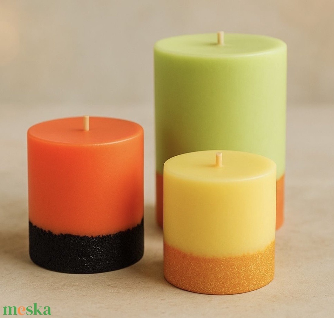 Illatos színes gyertya csomag  - otthon & életmód - gyertya, illat, aroma - illatviasz - Meska.hu
