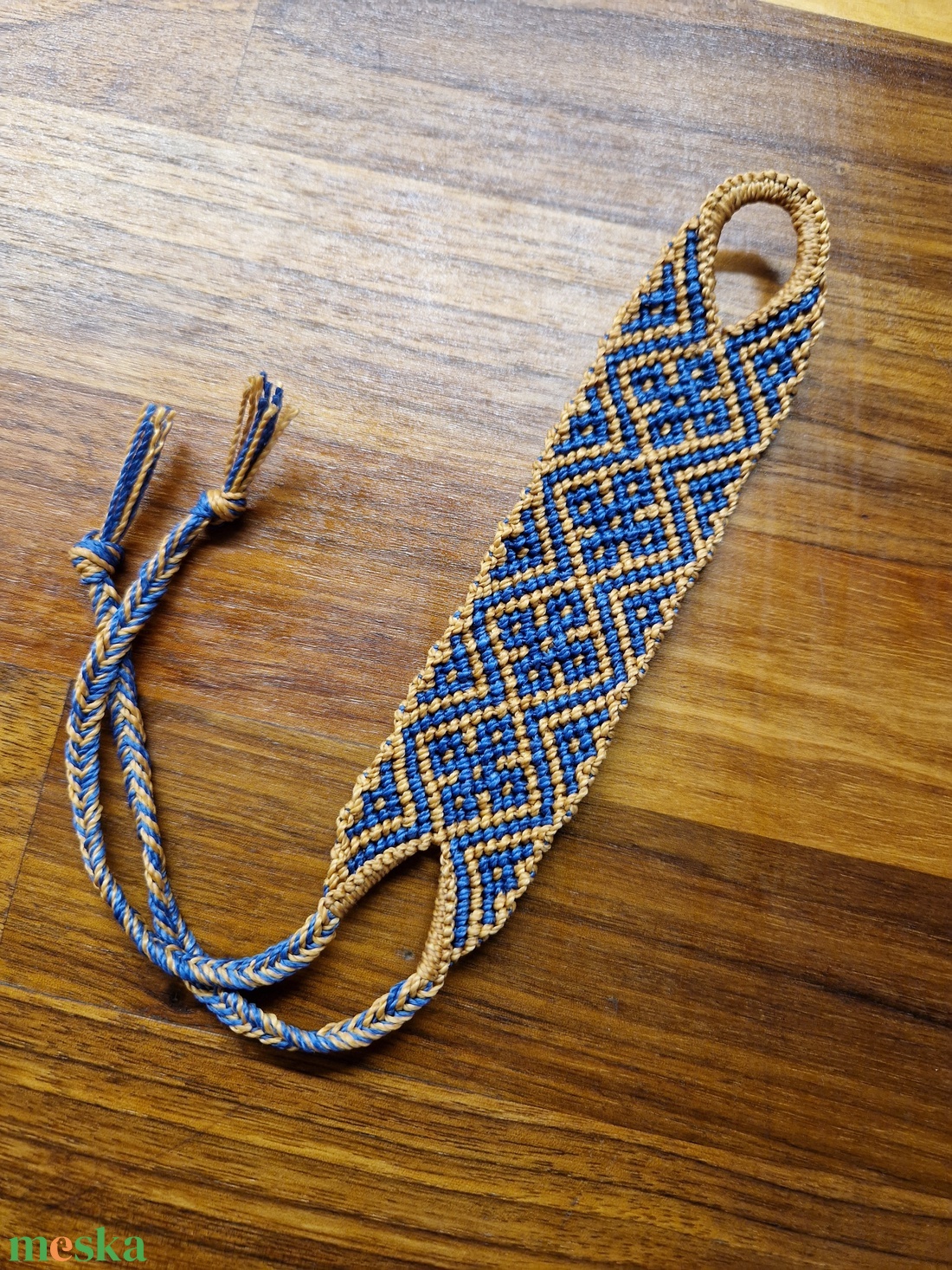 Luz do Már makrame karkötő - ékszer - karkötő - fonott karkötő - Meska.hu