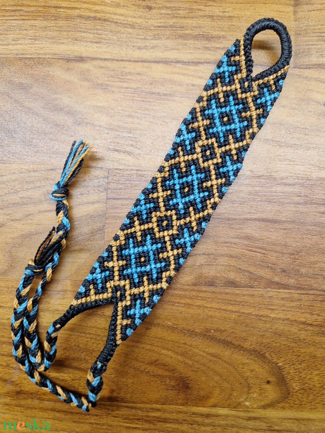 Codigo do Sol makrame karkötő  - ékszer - karkötő - fonott karkötő - Meska.hu