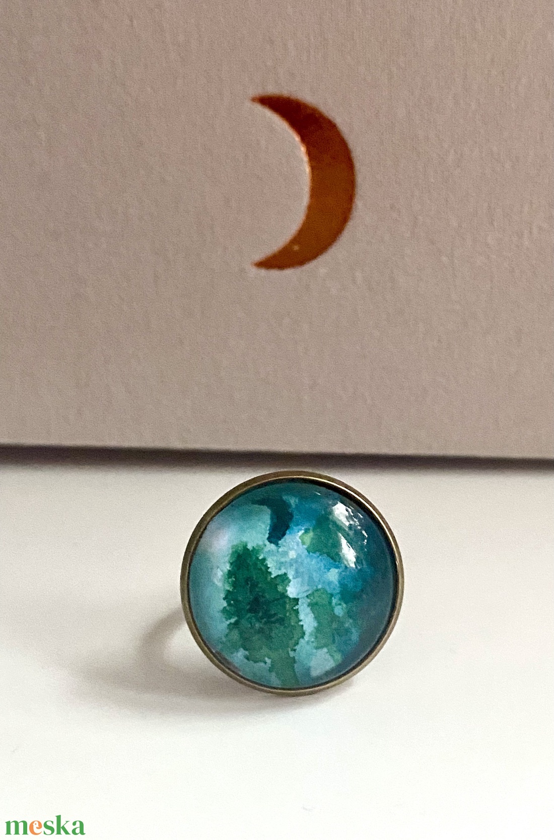 Erdő csendje kollekció � Mesegyűrű � Vaszilisza I.  - ékszer - gyűrű - üveglencsés gyűrű - Meska.hu