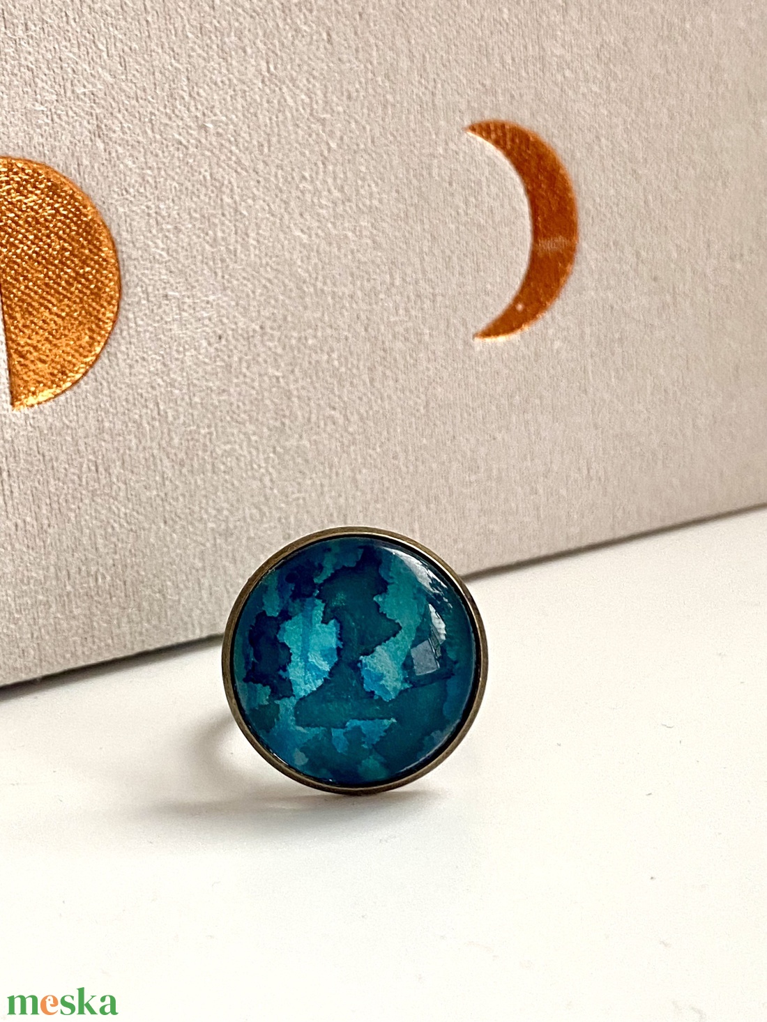 Erdő csendje kollekció � Mesegyűrű � A fókaasszony II. - ékszer - gyűrű - üveglencsés gyűrű - Meska.hu