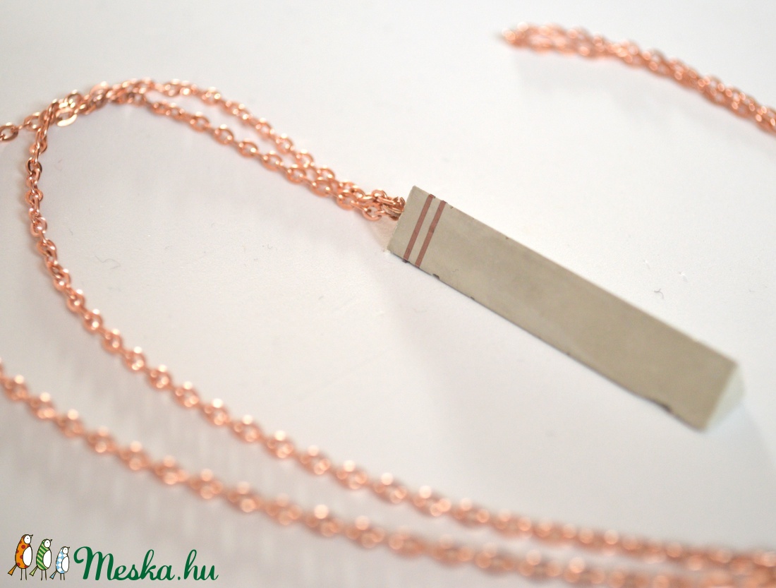 Csillogó beton nyaklánc -  - Meska.hu