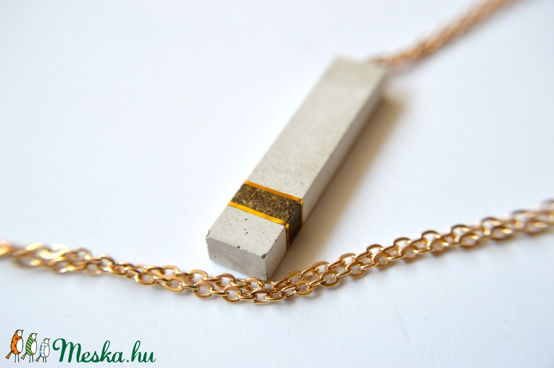 Elegáns, csillogó beton nyaklánc -  - Meska.hu