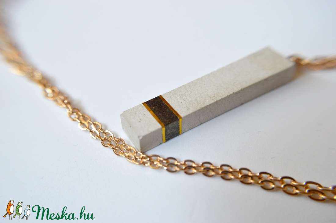 Elegáns, csillogó beton nyaklánc -  - Meska.hu