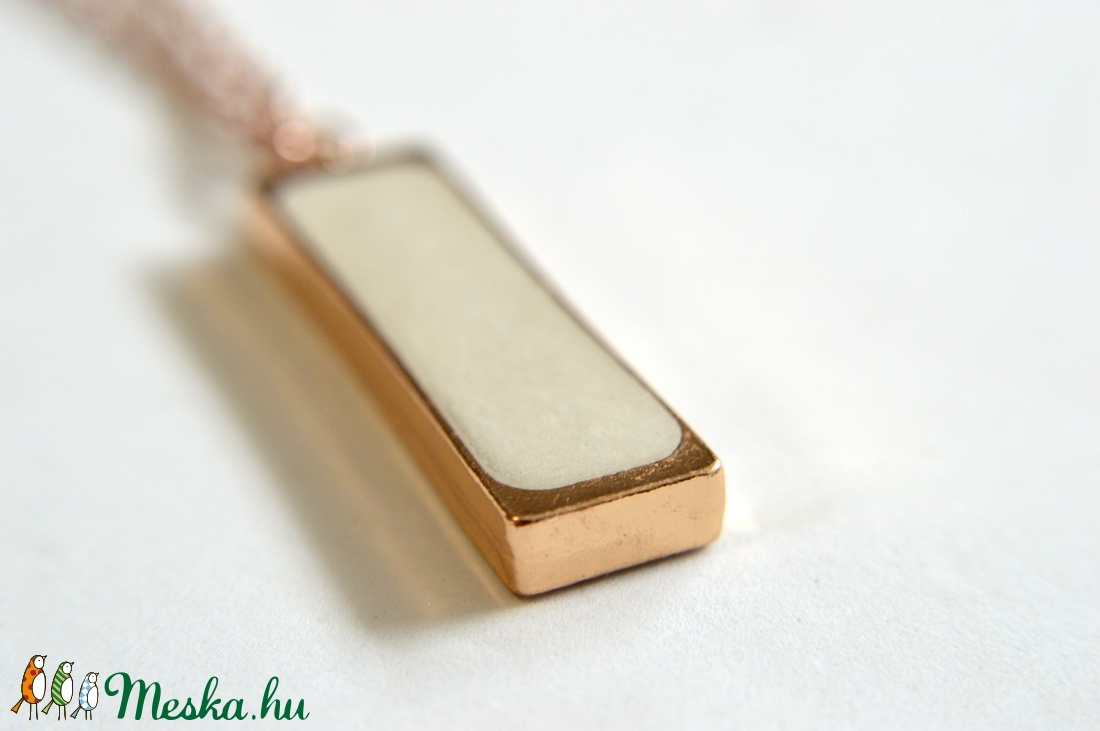Rose gold beton nyaklánc -  - Meska.hu