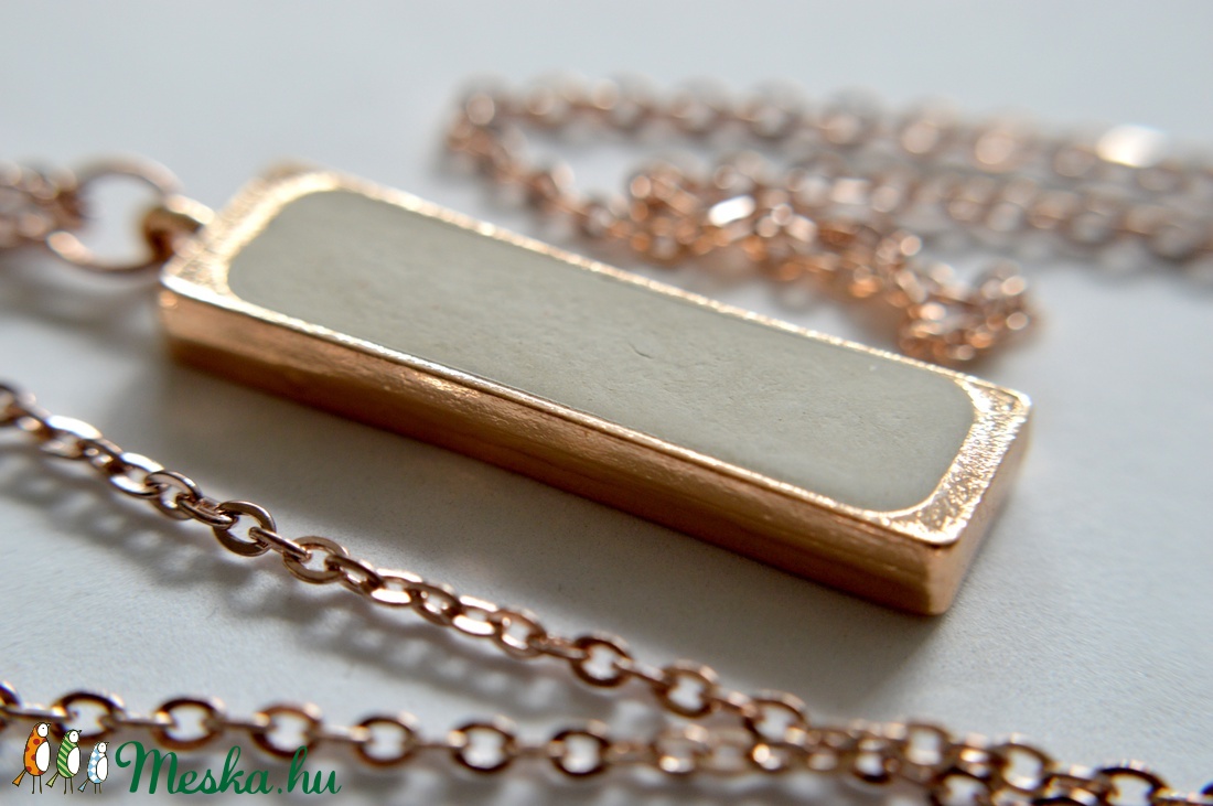 Rose gold beton nyaklánc -  - Meska.hu