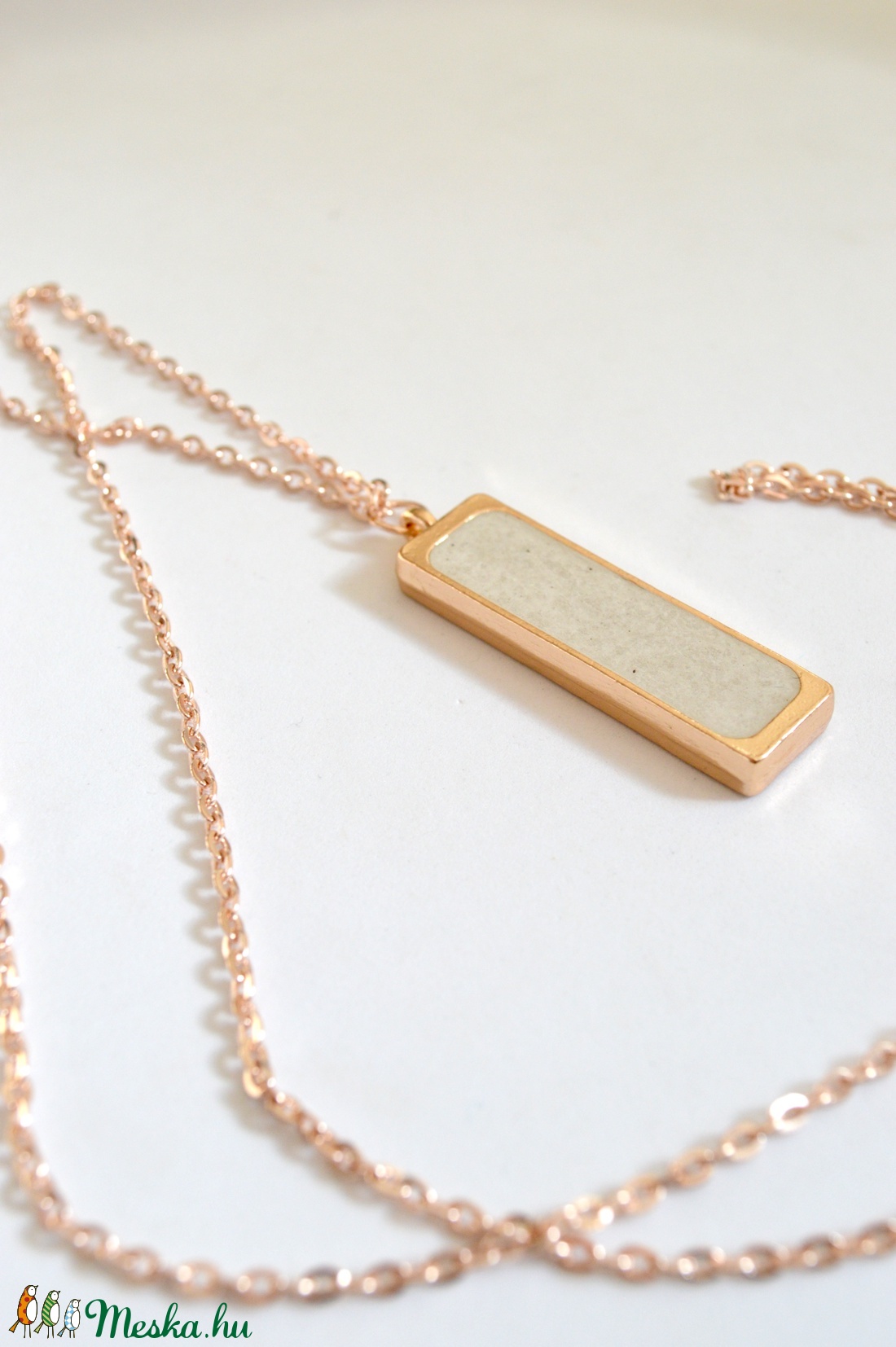 Rose gold beton nyaklánc -  - Meska.hu