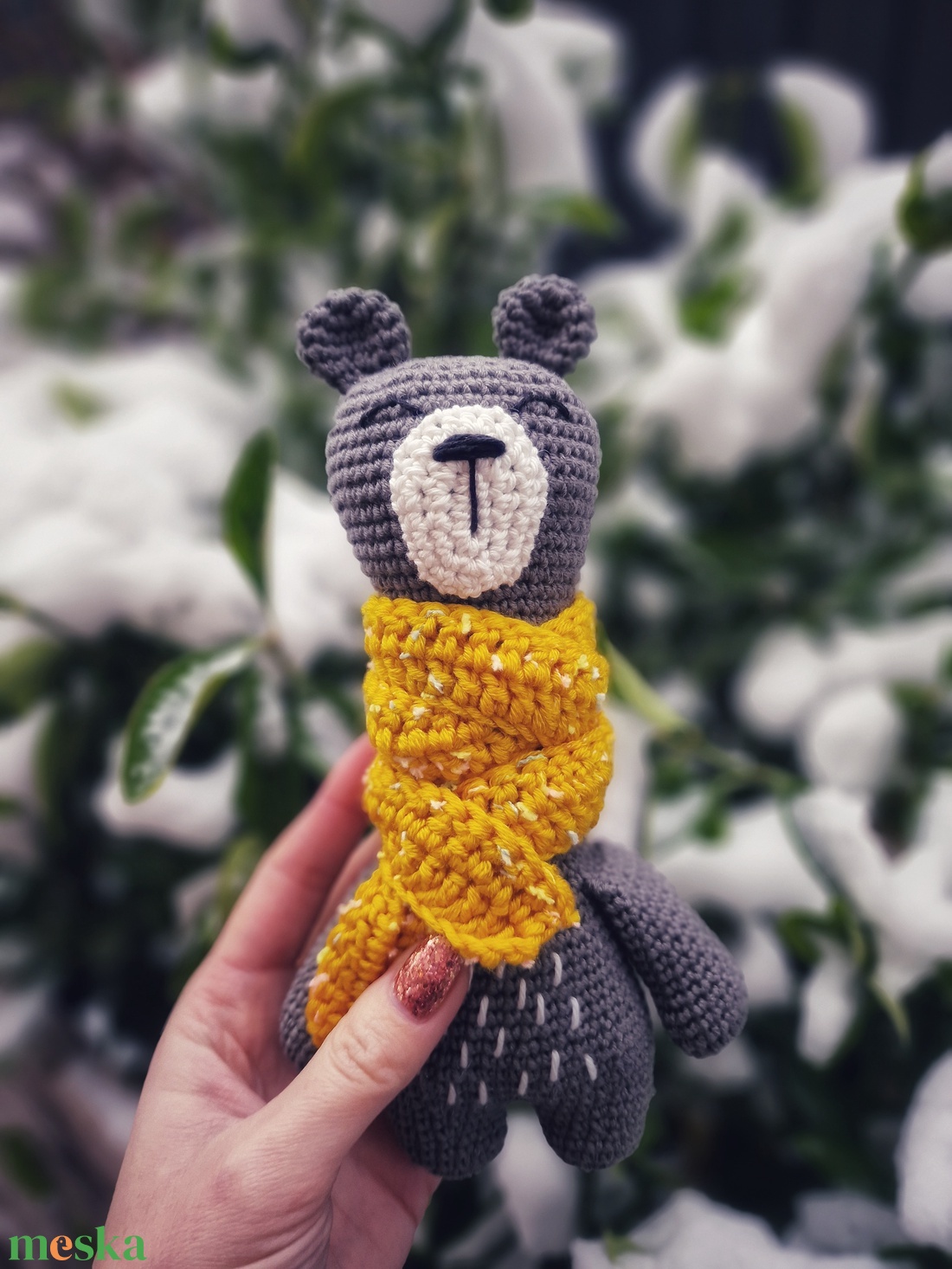 Horgolt maci - játék & sport - plüssállat & játékfigura - maci - Meska.hu