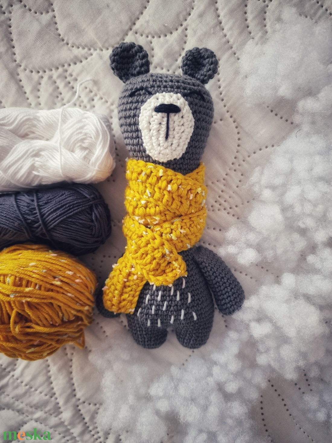 Horgolt maci - játék & sport - plüssállat & játékfigura - maci - Meska.hu