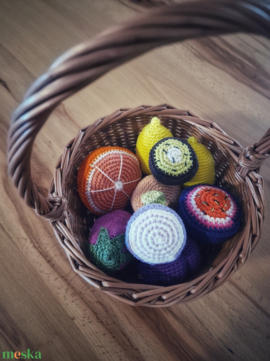 Horgolt zöldség, gyümölcs - játék & sport - gyerekkonyha - játék gyümölcsök és zöldségek - Meska.hu