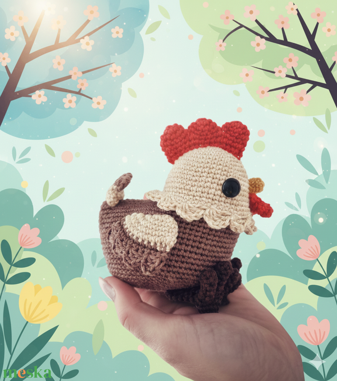 Horgolt tyúkocska - játék & sport - plüssállat & játékfigura - madár - Meska.hu