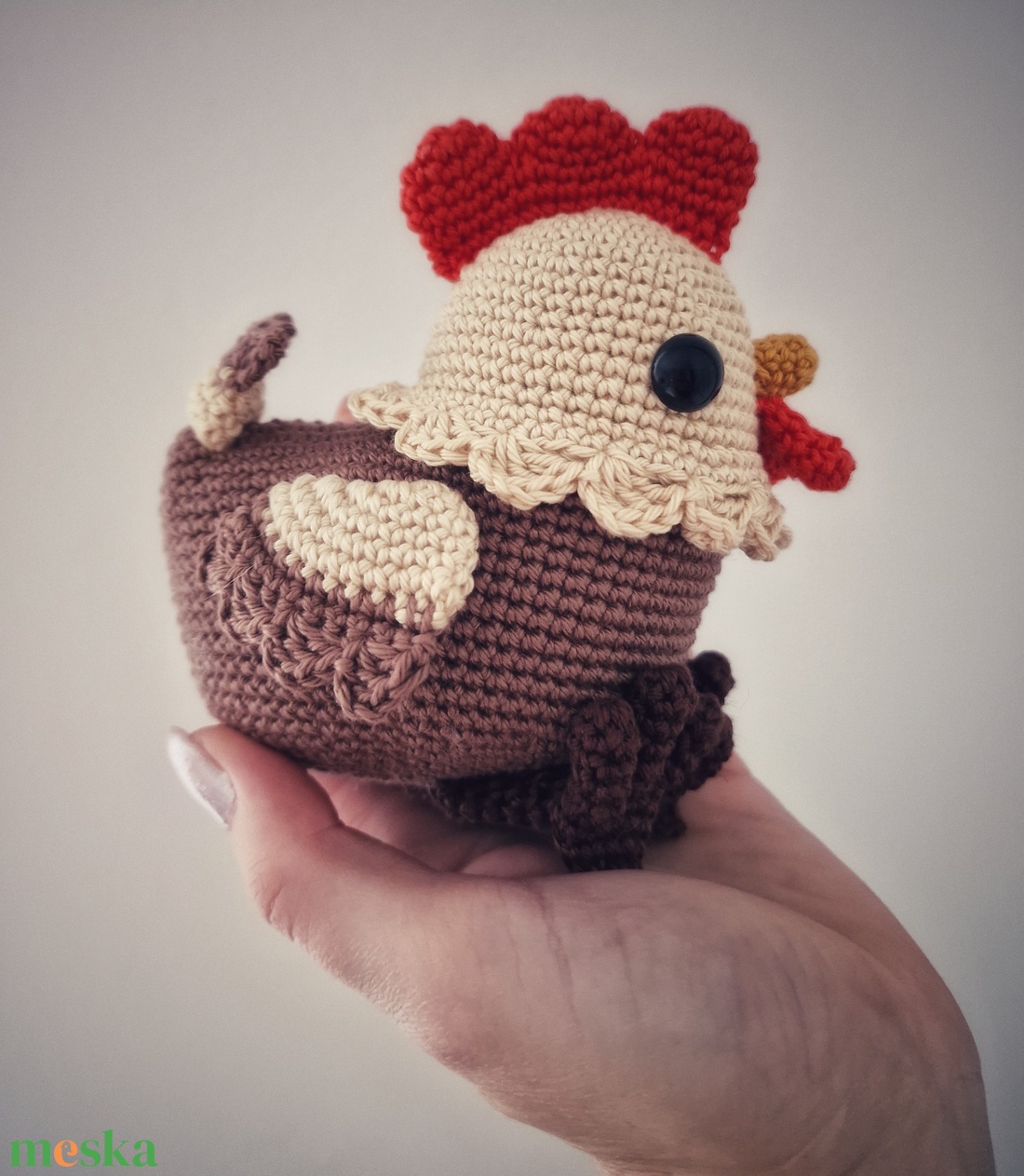 Horgolt tyúkocska - játék & sport - plüssállat & játékfigura - madár - Meska.hu