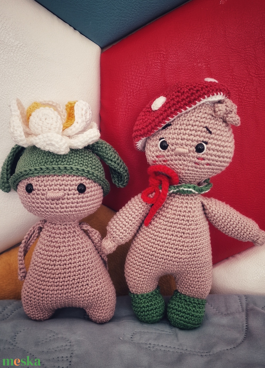 Horgolt gombafiú - játék & sport - plüssállat & játékfigura - más figura - Meska.hu