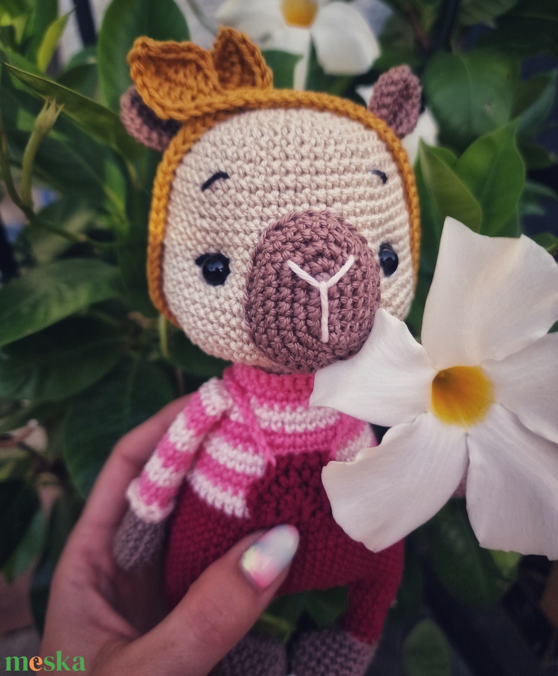 Lea, a horgolt kapibara - játék & sport - plüssállat & játékfigura - kapibara - Meska.hu