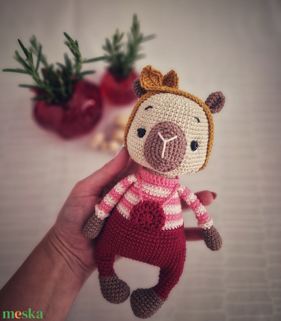 Lea, a horgolt kapibara - játék & sport - plüssállat & játékfigura - kapibara - Meska.hu