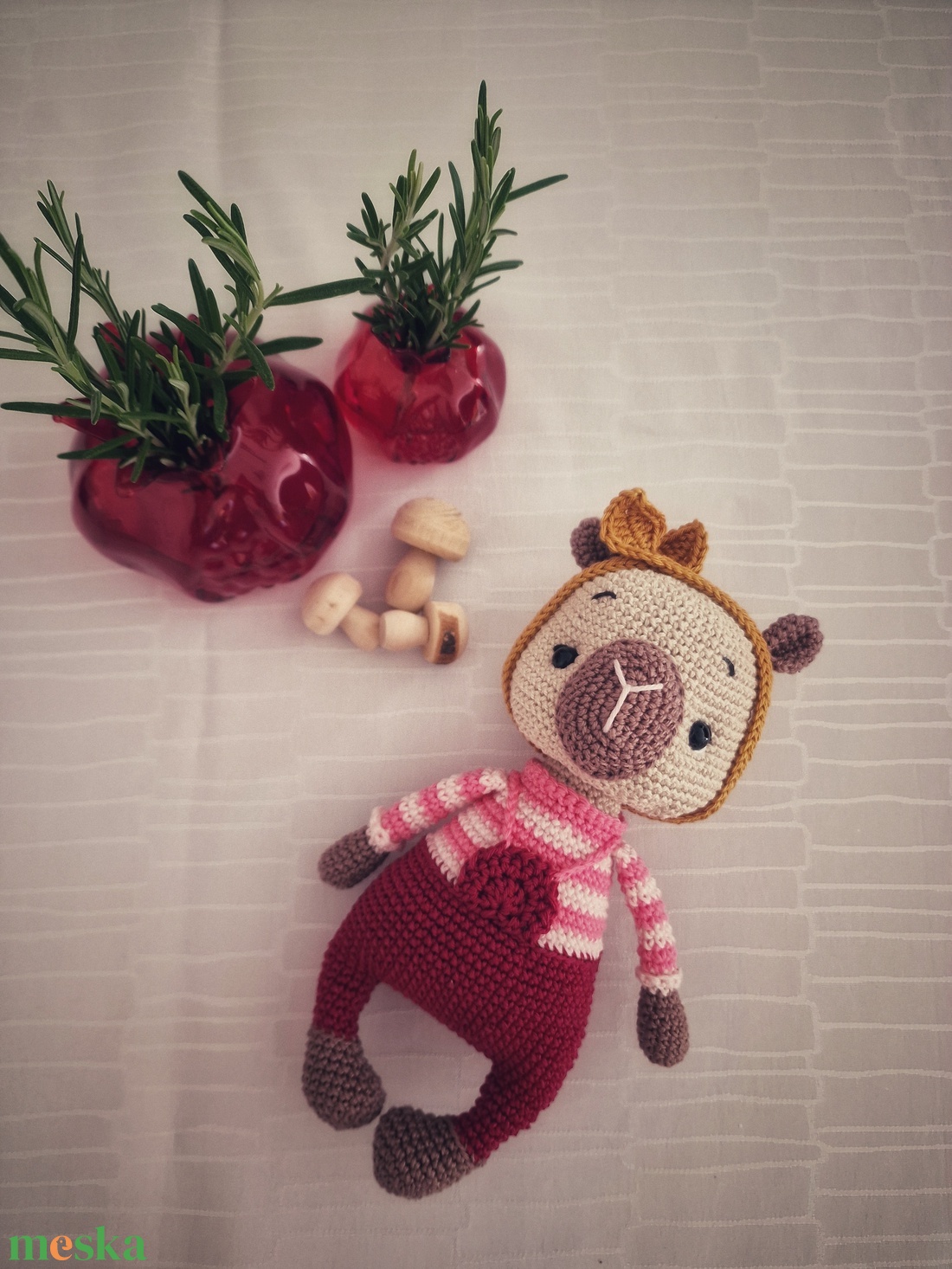 Lea, a horgolt kapibara - játék & sport - plüssállat & játékfigura - kapibara - Meska.hu