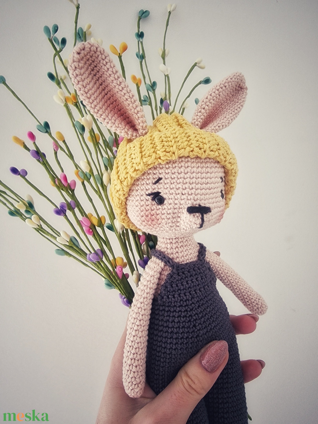 Horgolt nyuszi - játék & sport - plüssállat & játékfigura - nyuszi - Meska.hu