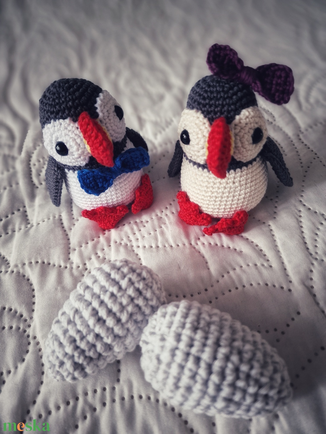 Horgolt lunda - játék & sport - plüssállat & játékfigura - madár - Meska.hu