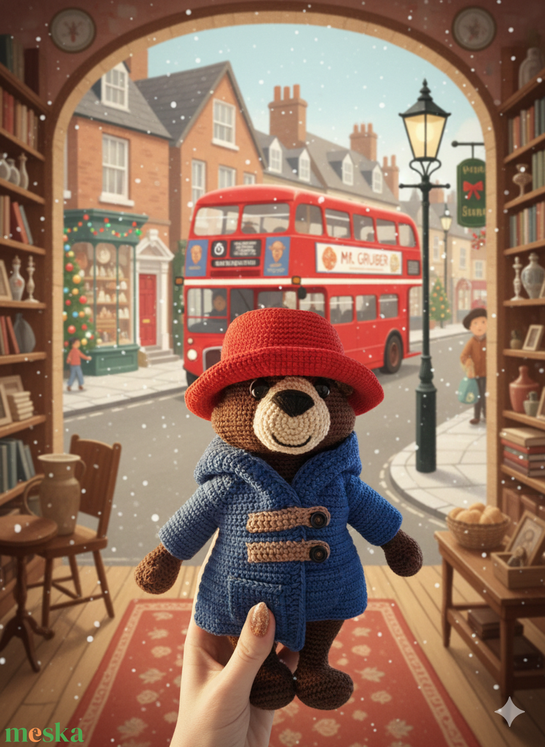 Horgolt Paddington maci - játék & sport - plüssállat & játékfigura - maci - Meska.hu