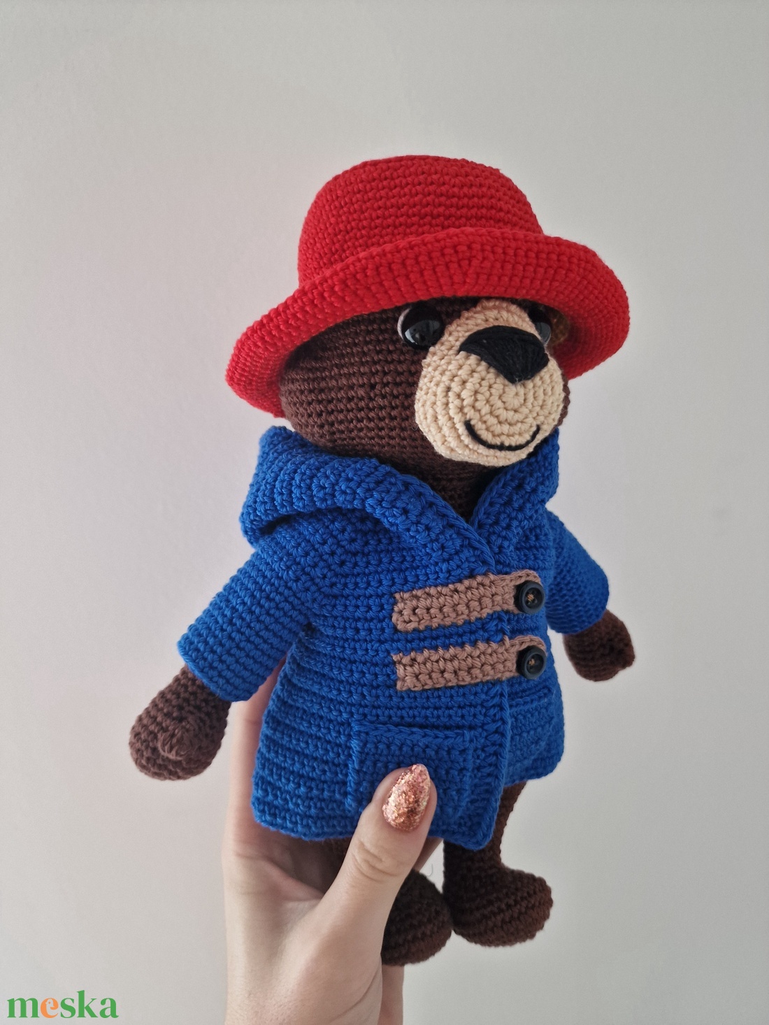 Horgolt Paddington maci - játék & sport - plüssállat & játékfigura - maci - Meska.hu