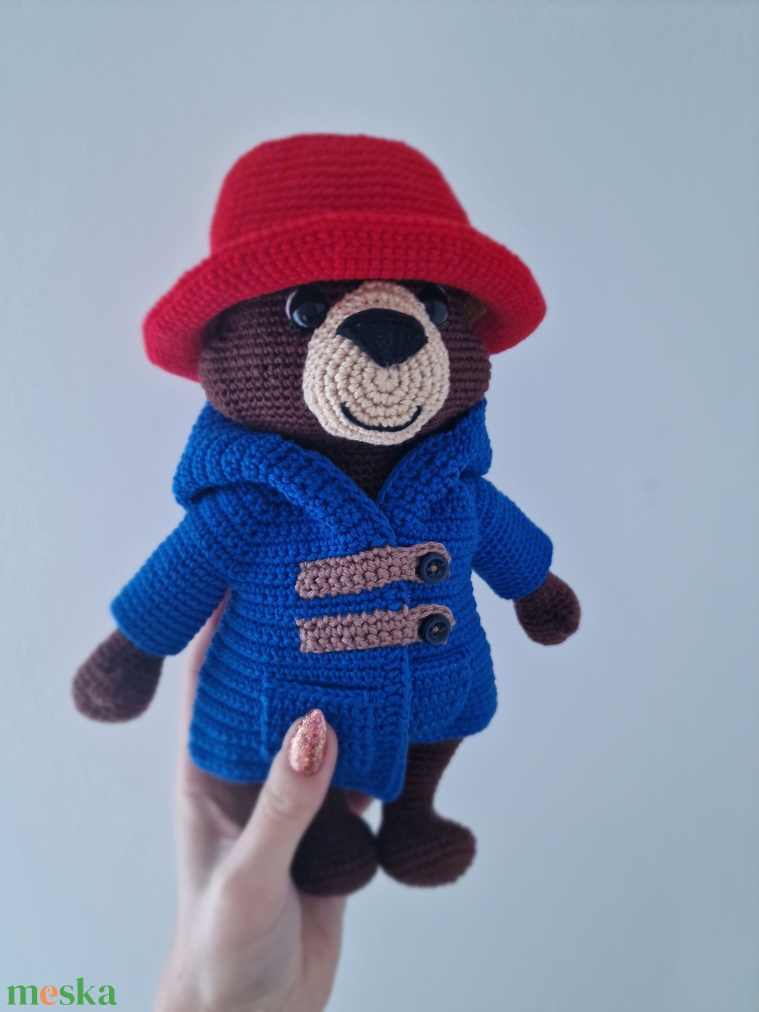 Horgolt Paddington maci - játék & sport - plüssállat & játékfigura - maci - Meska.hu