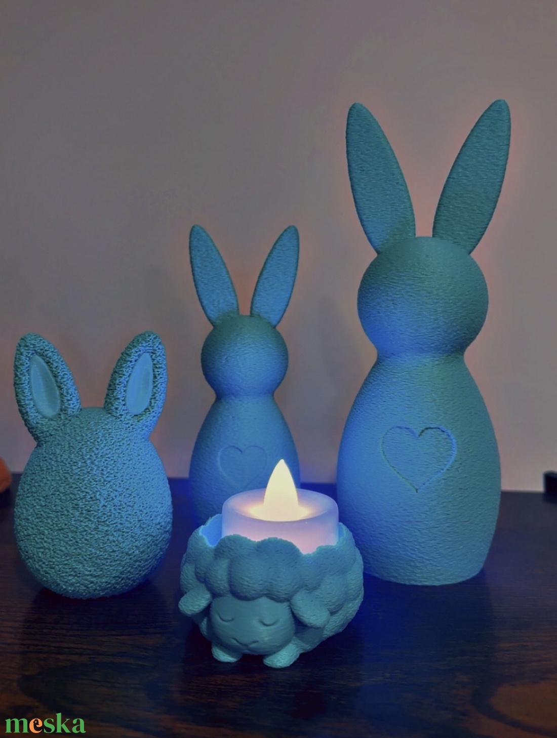 ���Húsvéti nyuszi asztali dekor � modern 3D design ��� - ünnepi díszek, dekorációk - húsvéti díszek és dekorációk - húsvéti asztaldíszek - Meska.hu