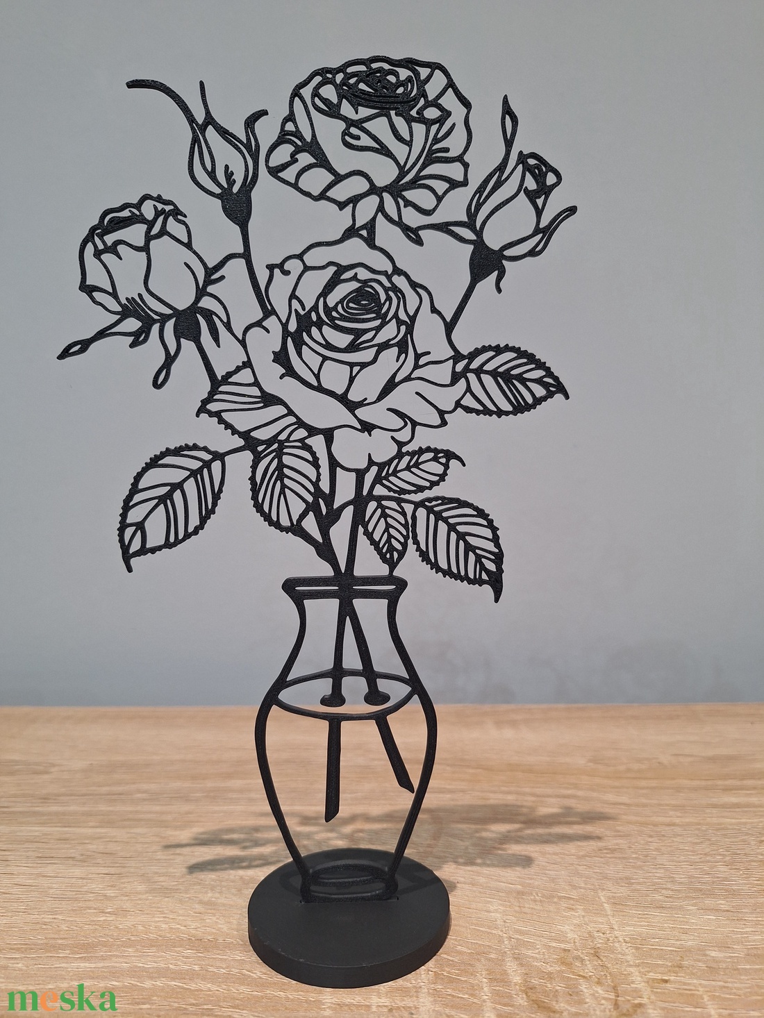 Virágos váza sziluett � modern 3D nyomtatott asztali dekor - ünnepi díszek, dekorációk - húsvéti díszek és dekorációk - húsvéti asztaldíszek - Meska.hu