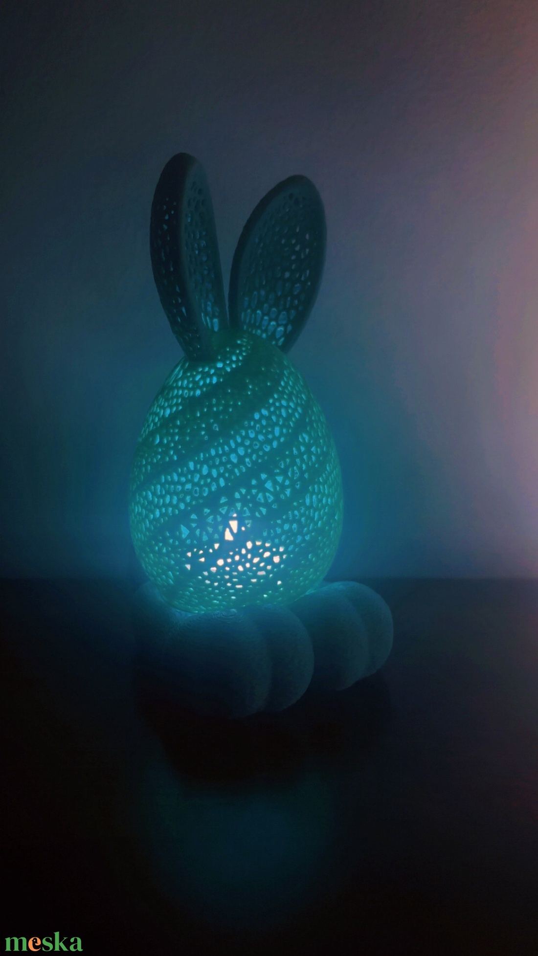 Világító Tojás lámpa � 3D nyomtatott prémium dekor 15cm - ünnepi díszek, dekorációk - húsvéti díszek és dekorációk - húsvéti asztaldíszek - Meska.hu