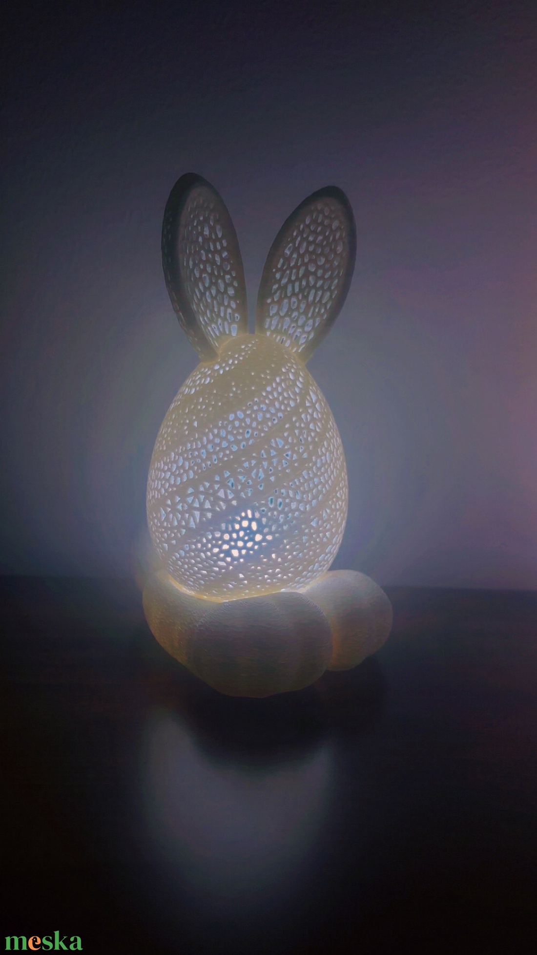 Világító Tojás lámpa � 3D nyomtatott prémium dekor 15cm - ünnepi díszek, dekorációk - húsvéti díszek és dekorációk - húsvéti asztaldíszek - Meska.hu