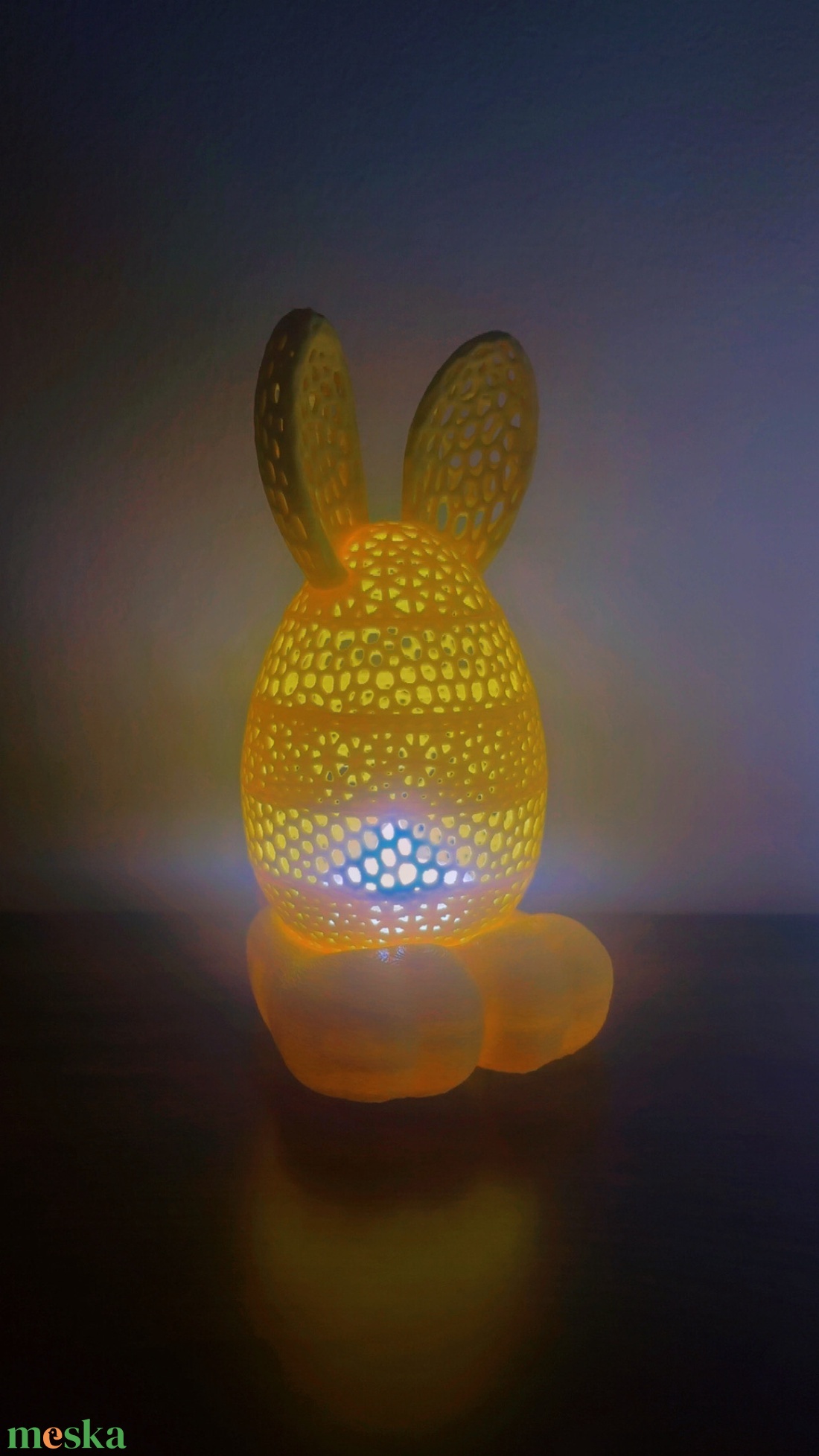 Világító Tojás lámpa � 3D nyomtatott prémium dekor 15cm - ünnepi díszek, dekorációk - húsvéti díszek és dekorációk - húsvéti asztaldíszek - Meska.hu