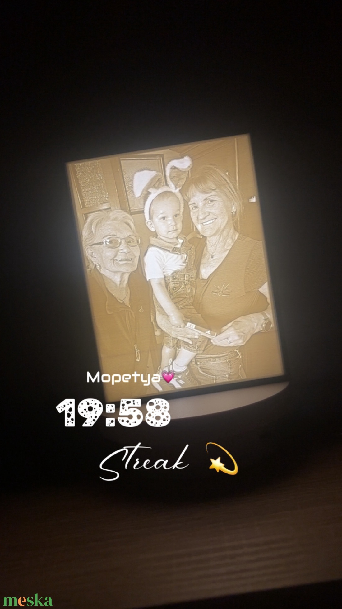 Egyedi, személyre szabott lakásdekor és hangulatvilágítás, 3D nyomtatott fotóval és LED világítással. - otthon & életmód - dekoráció - kép & falikép - 3d képek - Meska.hu