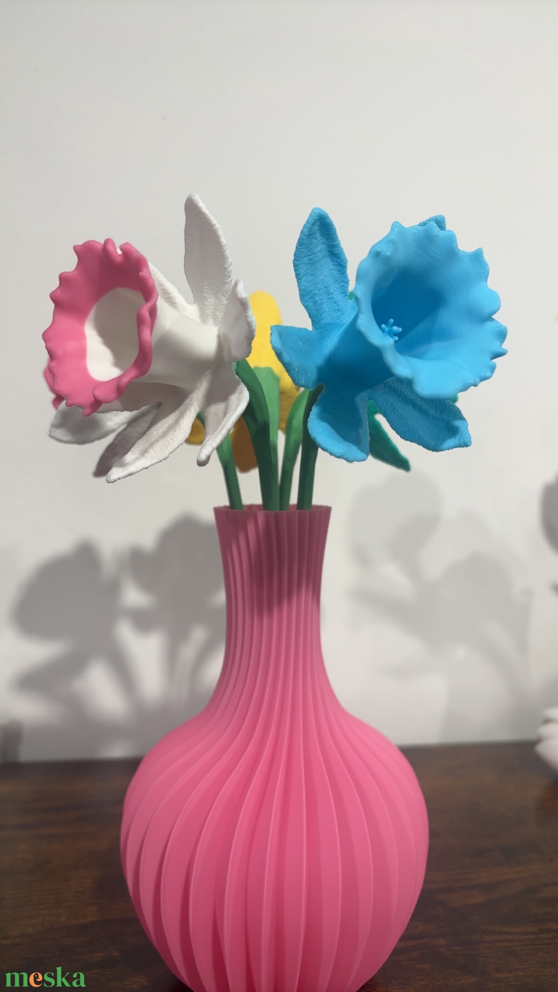 3D nyomtatott nárcisz virág � örök virág dekoráció - otthon & életmód - virágdekoráció - virágdíszek - asztali virágdísz - Meska.hu