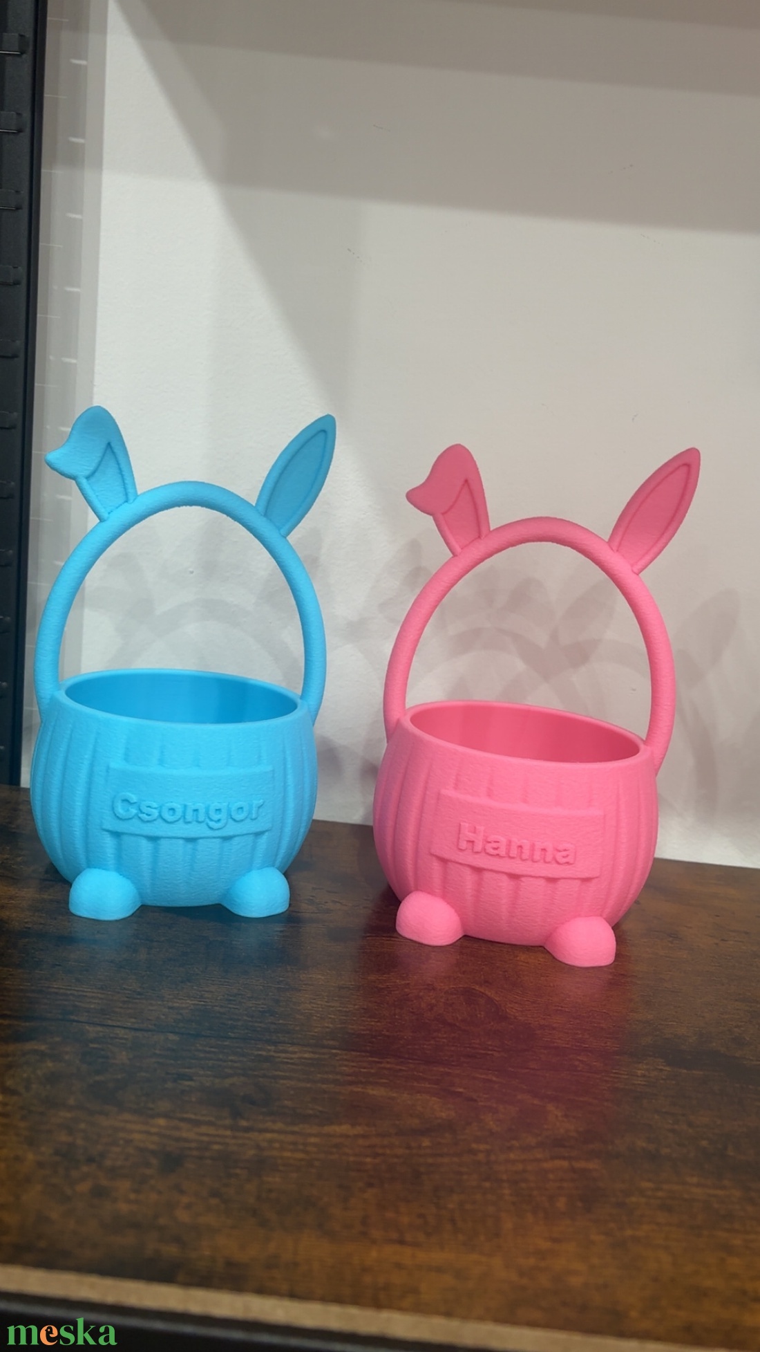 3D Nyomtatott 3db-os Nyuszi Dekor � Modern forma, karakteres megjelenés - ünnepi díszek, dekorációk - húsvéti díszek és dekorációk - húsvéti asztaldíszek - Meska.hu