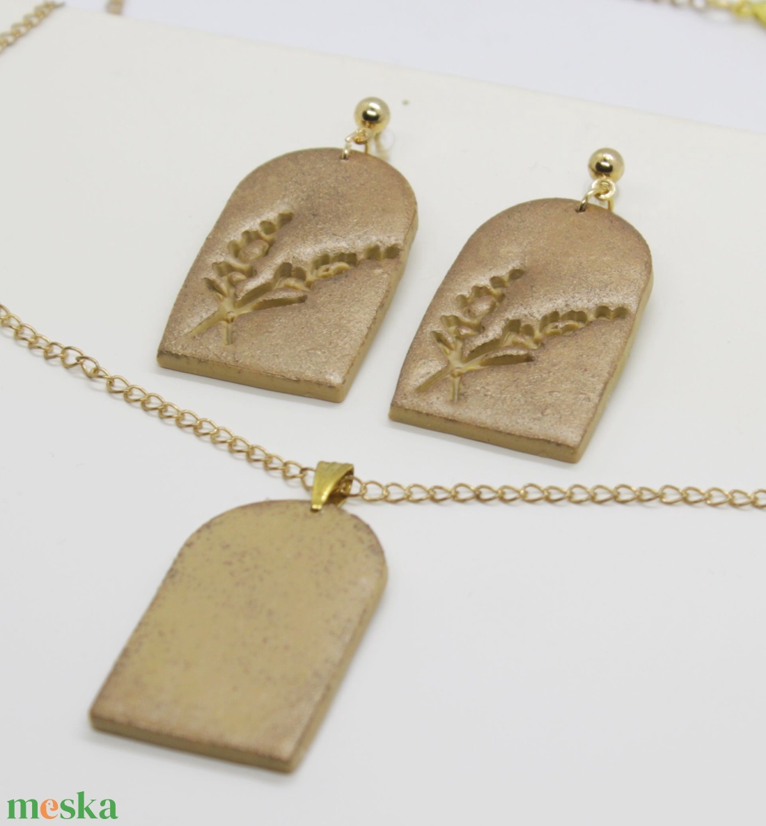 Bronze lavender ékszer szett - ékszer - ékszerszett - Meska.hu