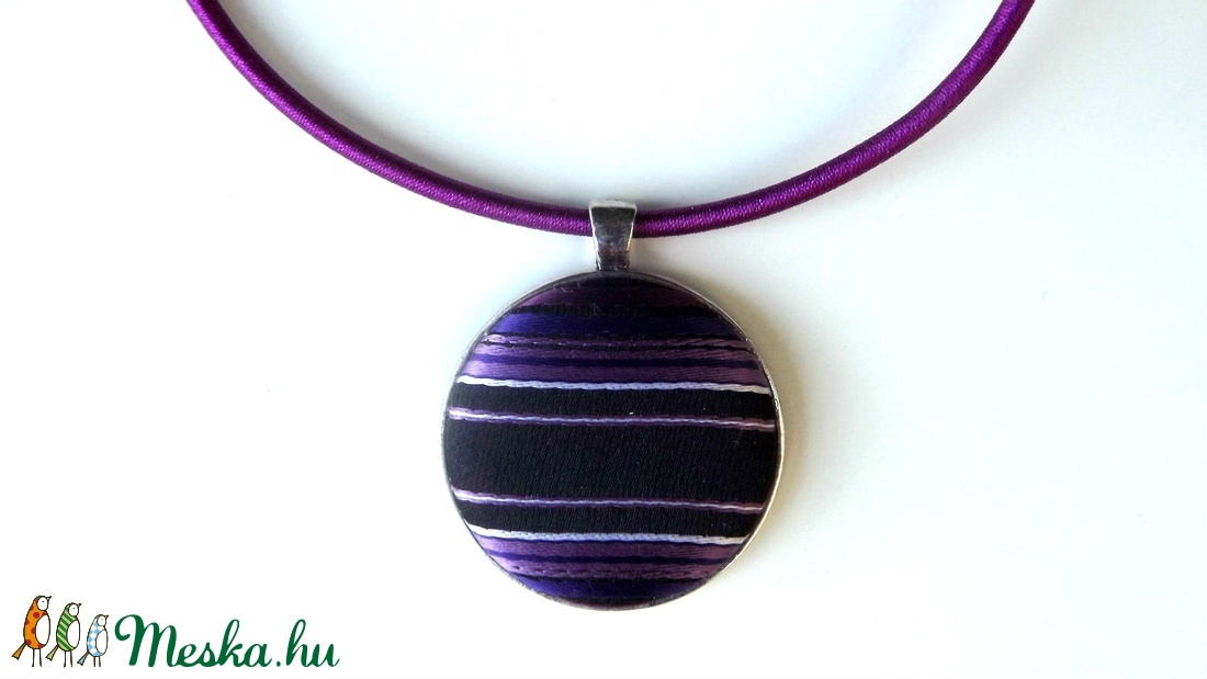 SALE Lila elegancia- nyaklánc nyakkendőből -  - Meska.hu