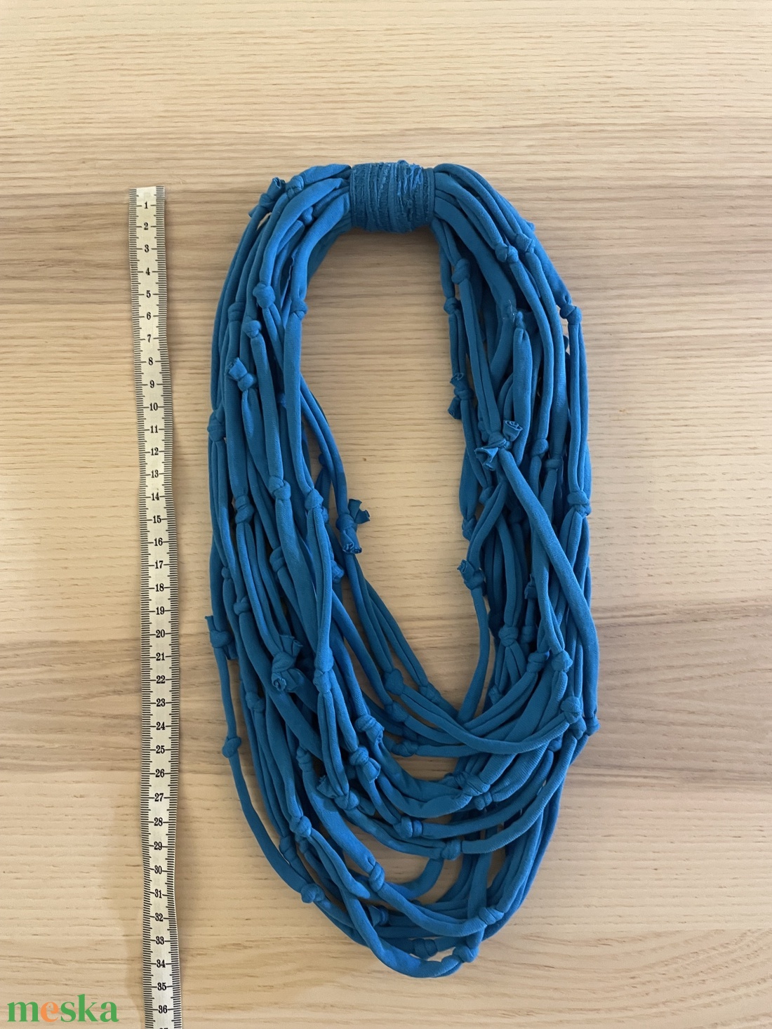 Tiszta égbolt pamut pólónyaklánc - ékszer - nyaklánc - statement nyaklánc - Meska.hu