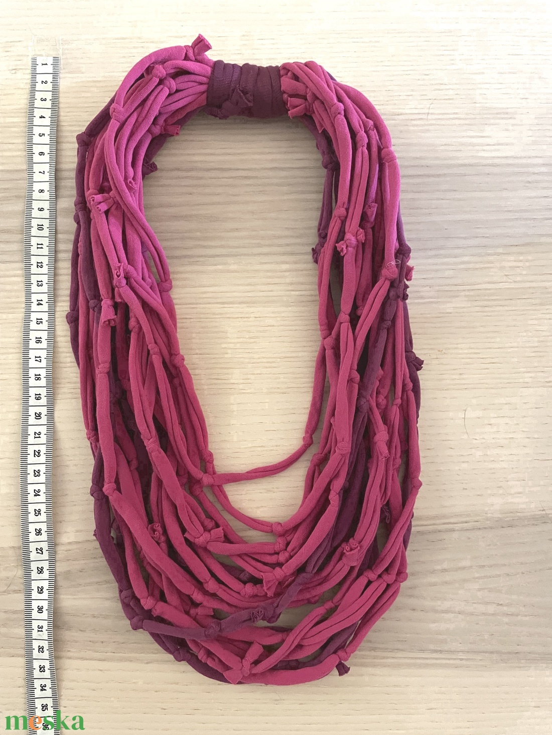 Harangvirág pamut pólónyaklánc - ékszer - nyaklánc - statement nyaklánc - Meska.hu