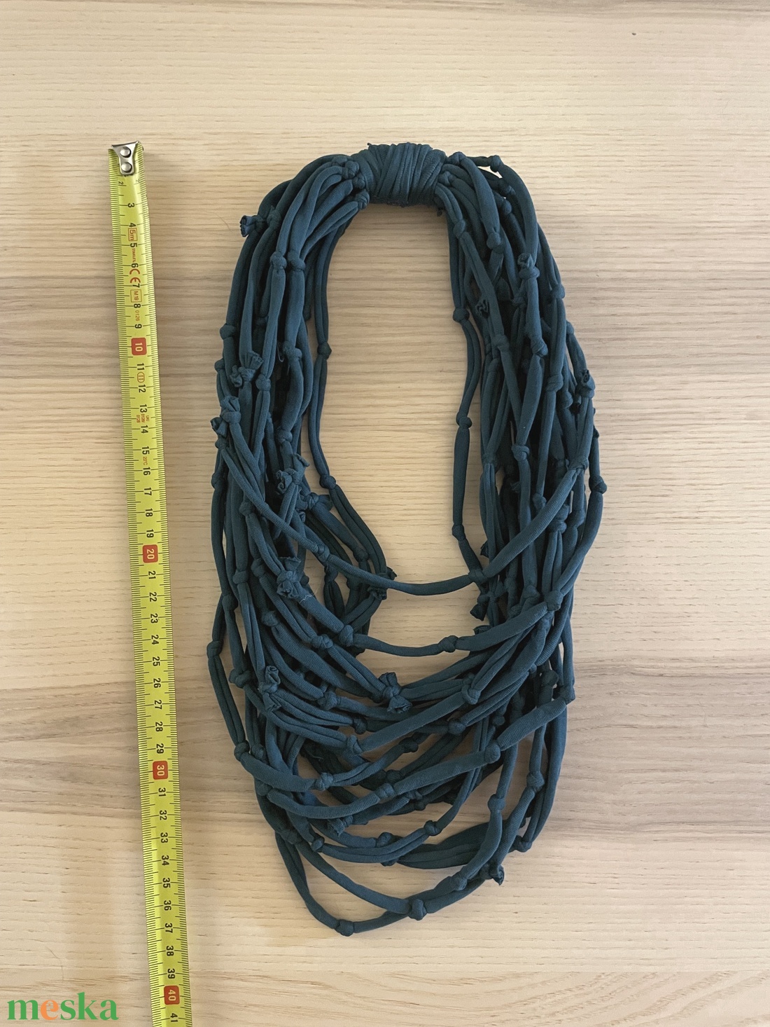 Deep sea pamut pólónyaklánc - ékszer - nyaklánc - statement nyaklánc - Meska.hu