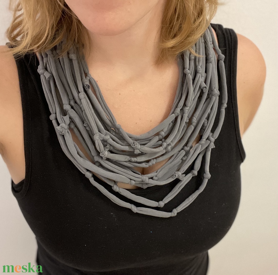 Classic pamut pólónyaklánc - ékszer - nyaklánc - statement nyaklánc - Meska.hu