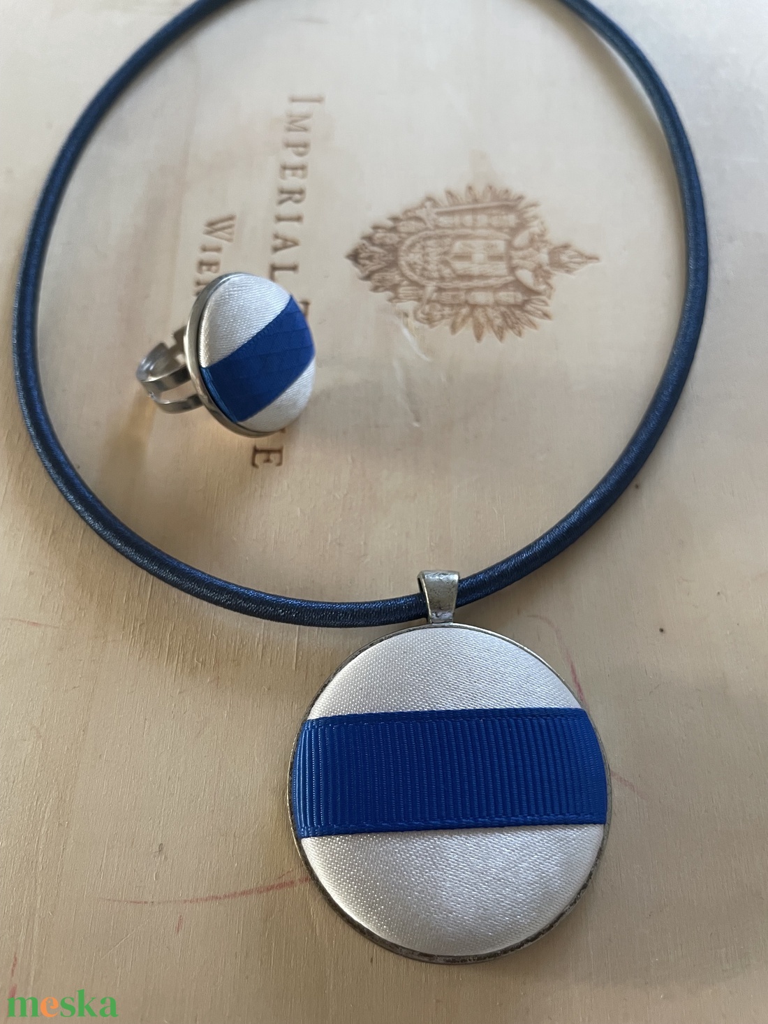 Kéktúra ékszerszett - ékszer - nyaklánc - statement nyaklánc - Meska.hu