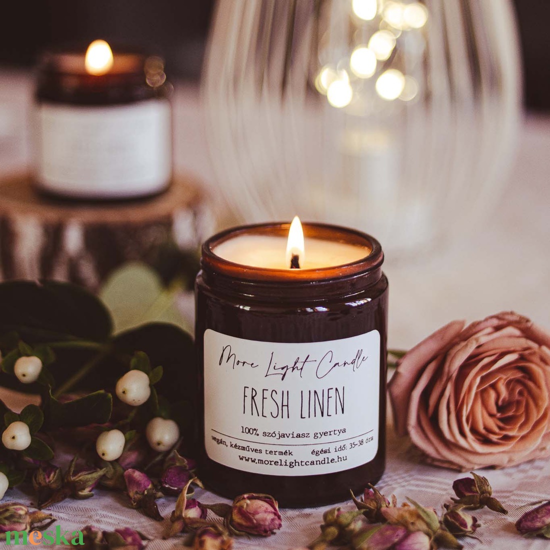 Fresh Linen - 100% natúr szójaviasz illatgyertya - otthon & életmód - gyertya, illat, aroma - gyertya - Meska.hu Fresh Linen - 100% natúr szójaviasz illatgyertya - otthon & életmód - gyertya, illat, aroma - gyertya - Meska.hu