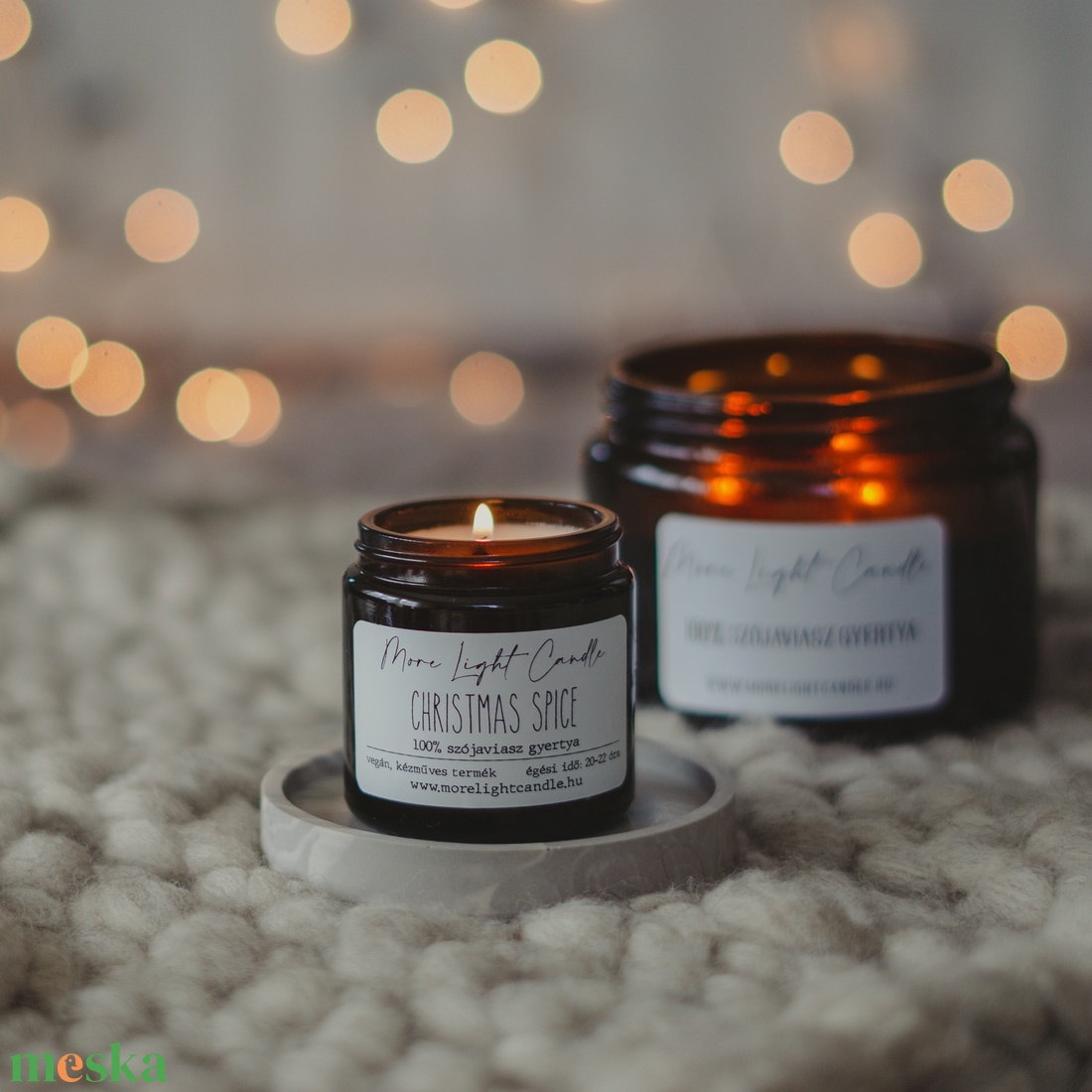 Christmas Spice  - 100% natúr szójaviasz illatgyertya - otthon & életmód - gyertya, illat, aroma - gyertya - Meska.hu