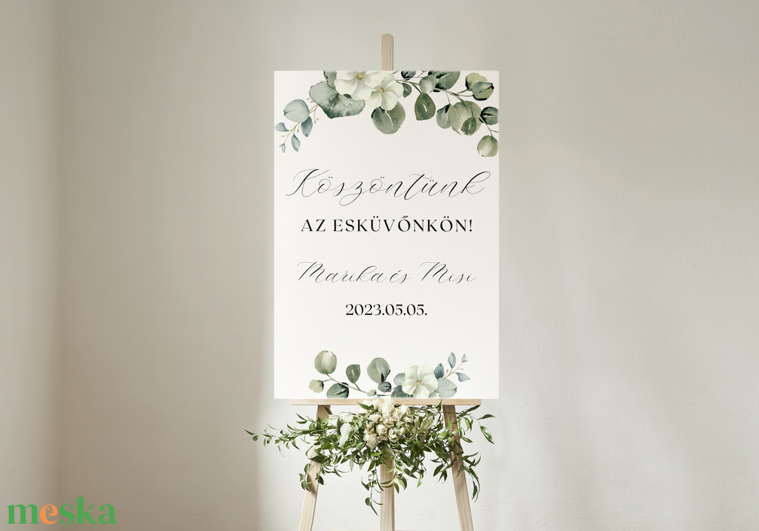Esküvőre köszöntőtábla elektronikusan - esküvő - dekoráció - tábla & jelzés - Meska.hu