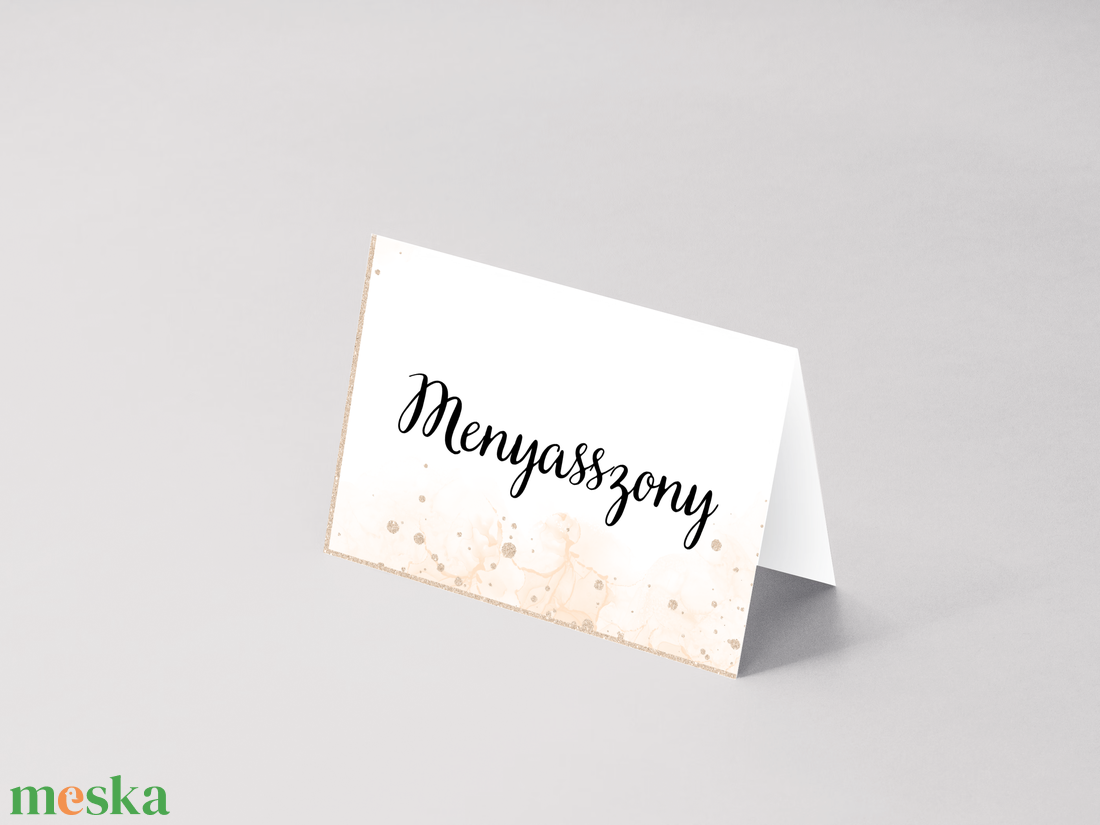 Arany mintás ültetőkártya - esküvő - meghívó & kártya - meghívó - Meska.hu Arany mintás ültetőkártya - esküvő - meghívó & kártya - meghívó - Meska.hu