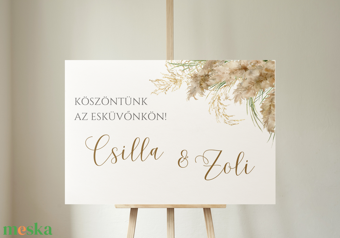 Pampafüves köszöntő és ülésrend tábla - esküvő - dekoráció - tábla & jelzés - Meska.hu Pampafüves köszöntő és ülésrend tábla - esküvő - dekoráció - tábla & jelzés - Meska.hu