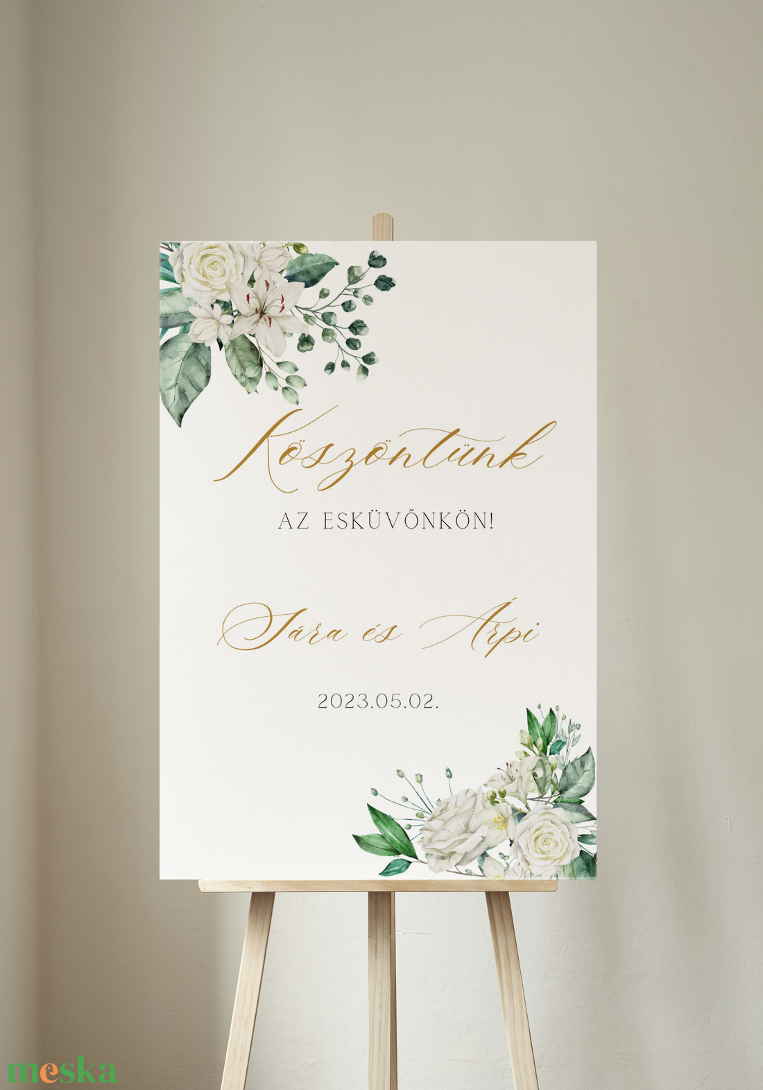 Fehér rózsás köszöntő és ülésrend tábla - esküvő - dekoráció - tábla & jelzés - Meska.hu Fehér rózsás köszöntő és ülésrend tábla - esküvő - dekoráció - tábla & jelzés - Meska.hu