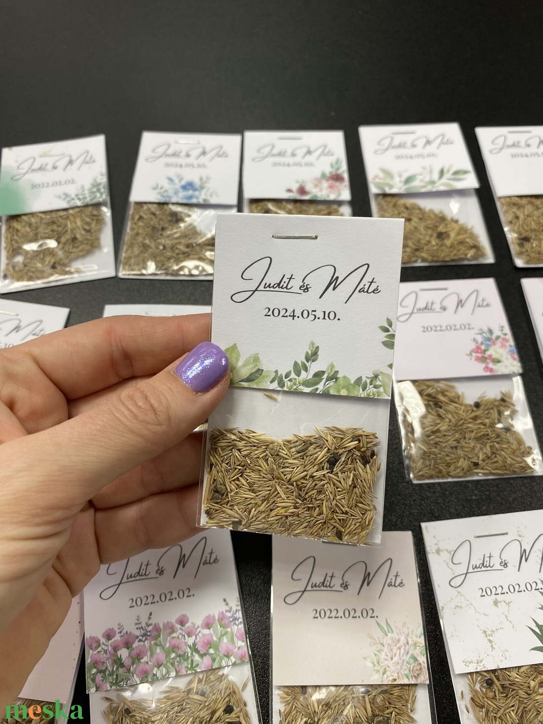 Esküvői köszönőajándék virágmag orchidea mintás - esküvő - emlék & ajándék - köszönőajándék - Meska.hu Esküvői köszönőajándék virágmag orchidea mintás - esküvő - emlék & ajándék - köszönőajándék - Meska.hu