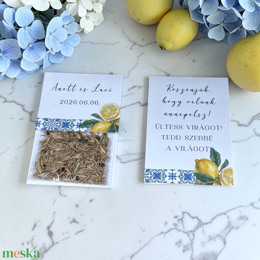 Esküvői köszönőajándék virágmag - Amalfi Ceramica - esküvő - emlék & ajándék - köszönőajándék - Meska.hu